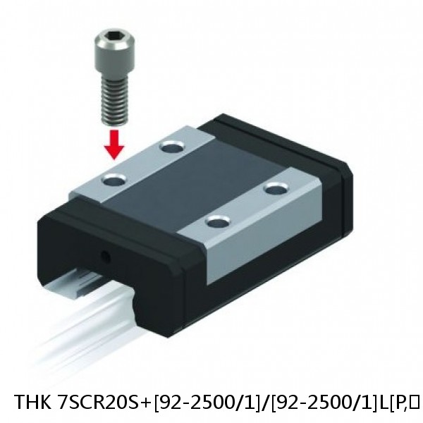 7SCR20S+[92-2500/1]/[92-2500/1]L[P,​SP,​UP] THK Caged-Ball Cross Rail Linear Motion Guide Set