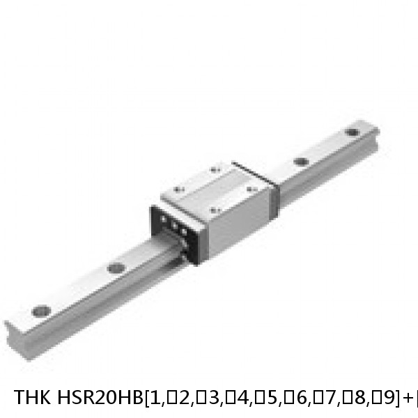 HSR20HB[1,​2,​3,​4,​5,​6,​7,​8,​9]+[103-3000/1]L THK Standard Linear Guide Accuracy and Preload Selectable HSR Series