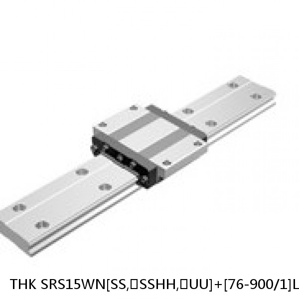 SRS15WN[SS,​SSHH,​UU]+[76-900/1]L[H,​P]M THK Miniature Linear Guide Caged Ball SRS Series