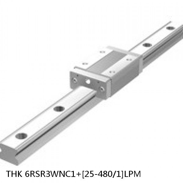 6RSR3WNC1+[25-480/1]LPM THK Miniature Linear Guide Full Ball RSR Series